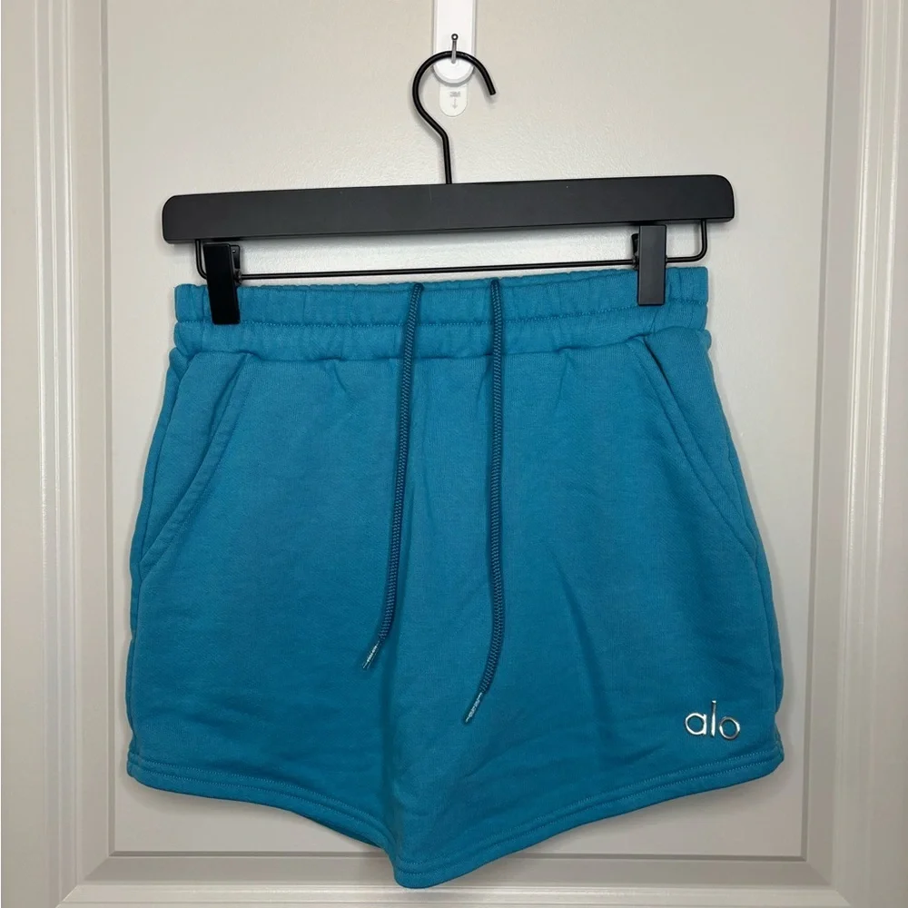 Alo Accolade high waisted sweat skirt blue/teal athletic size XXS
